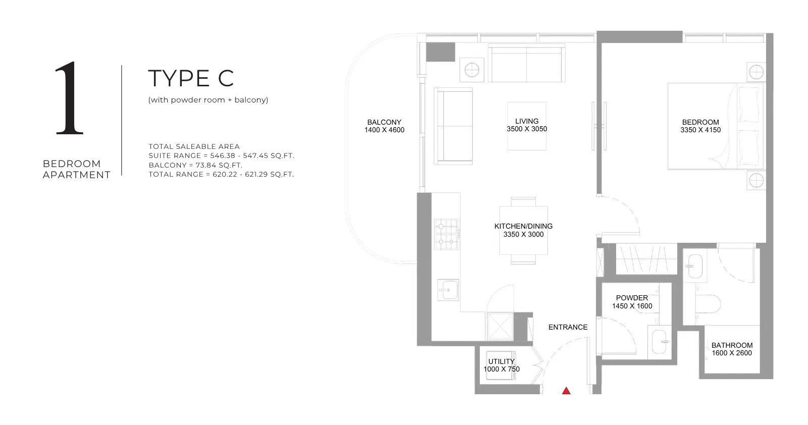 Type C floor plan