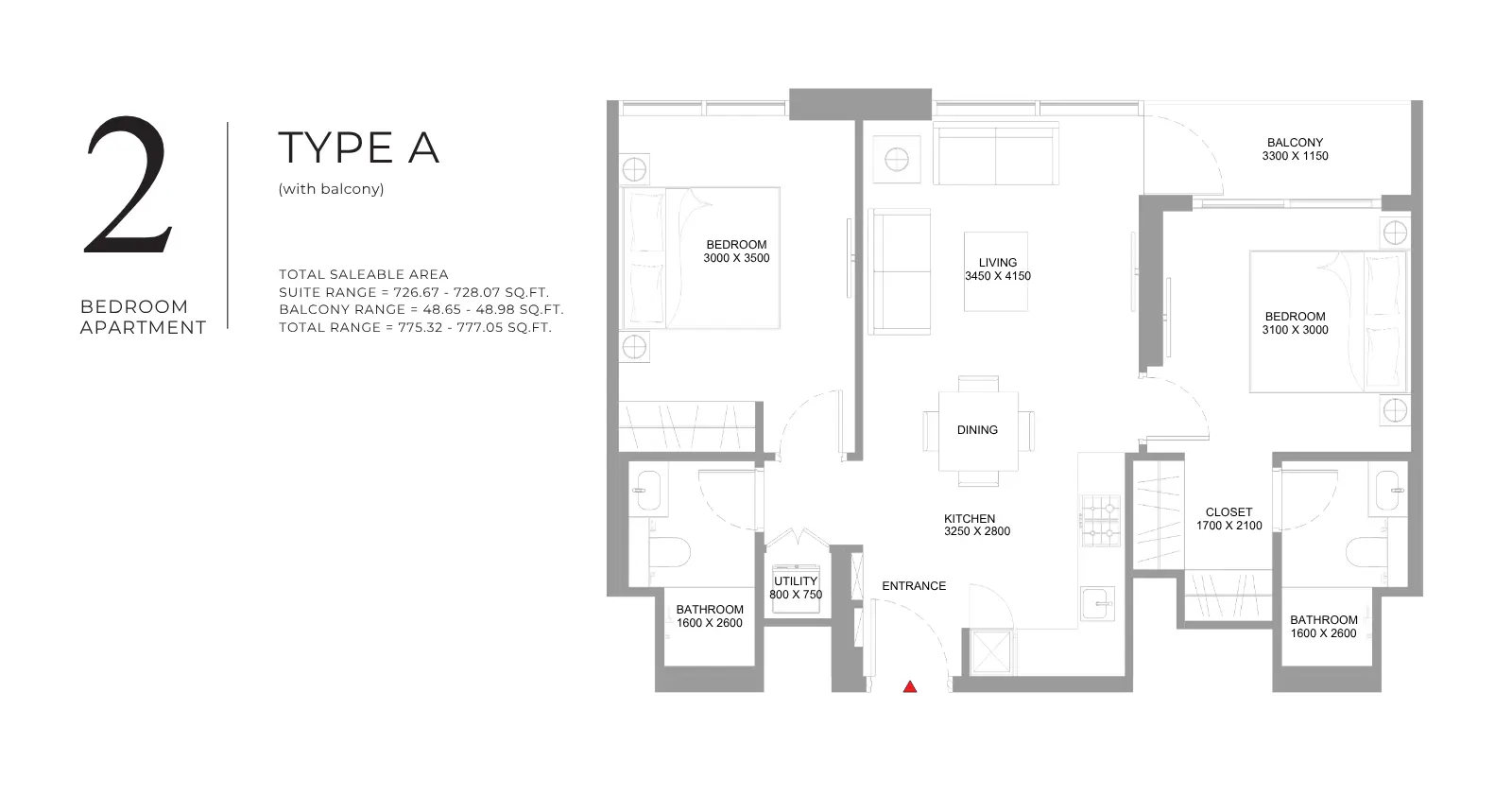 Type A floor plan