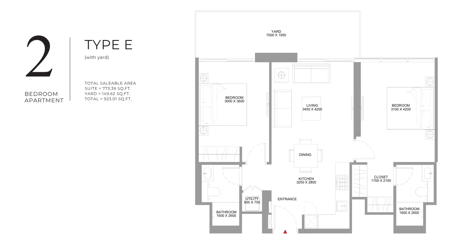 Type E floor plan