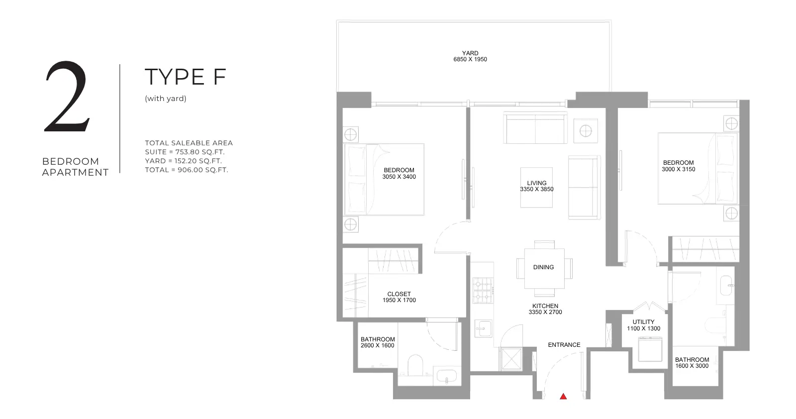 Type F floor plan