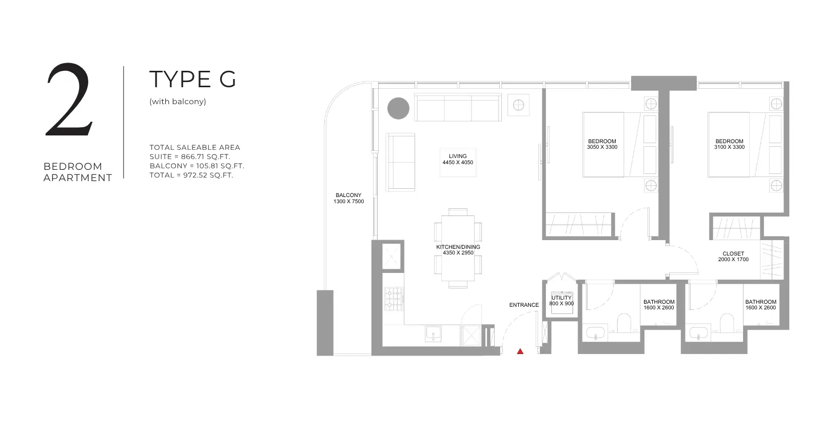 Type G floor plan