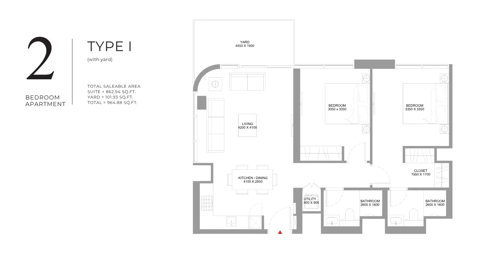 Type I floor plan