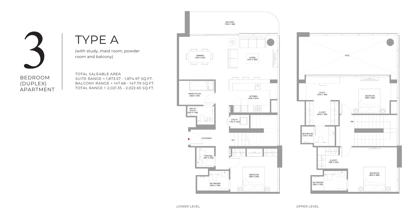 Type A floor plan