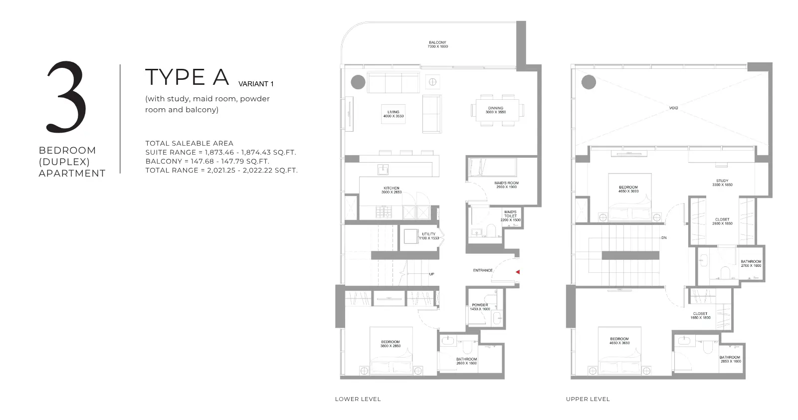 Type A – Variant 1 floor plan