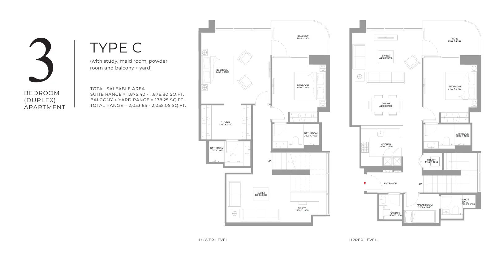 Type C floor plan