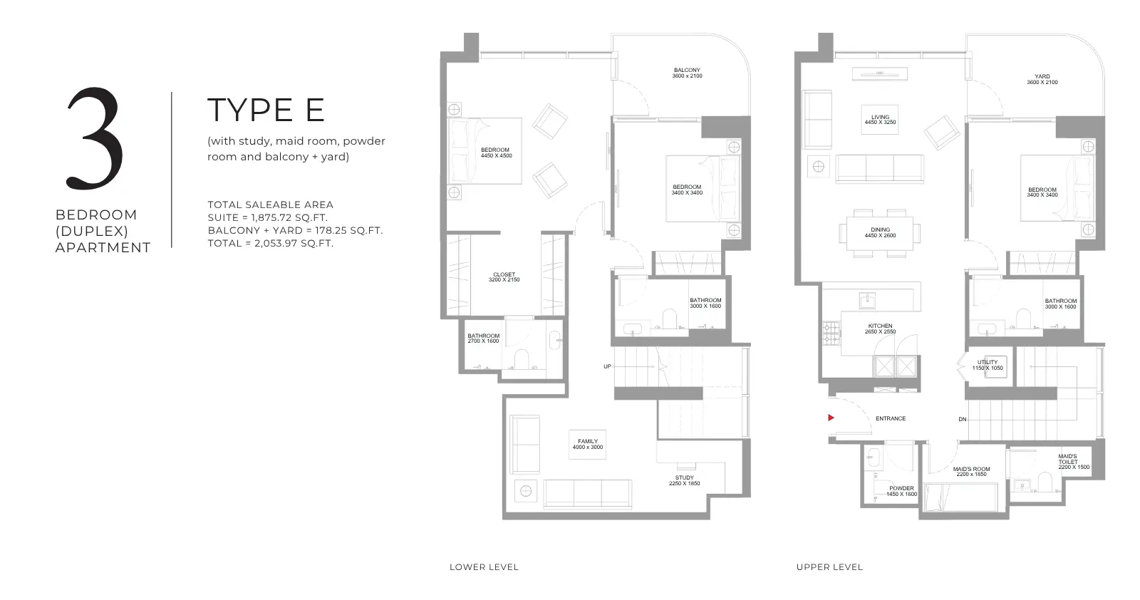 Type E floor plan