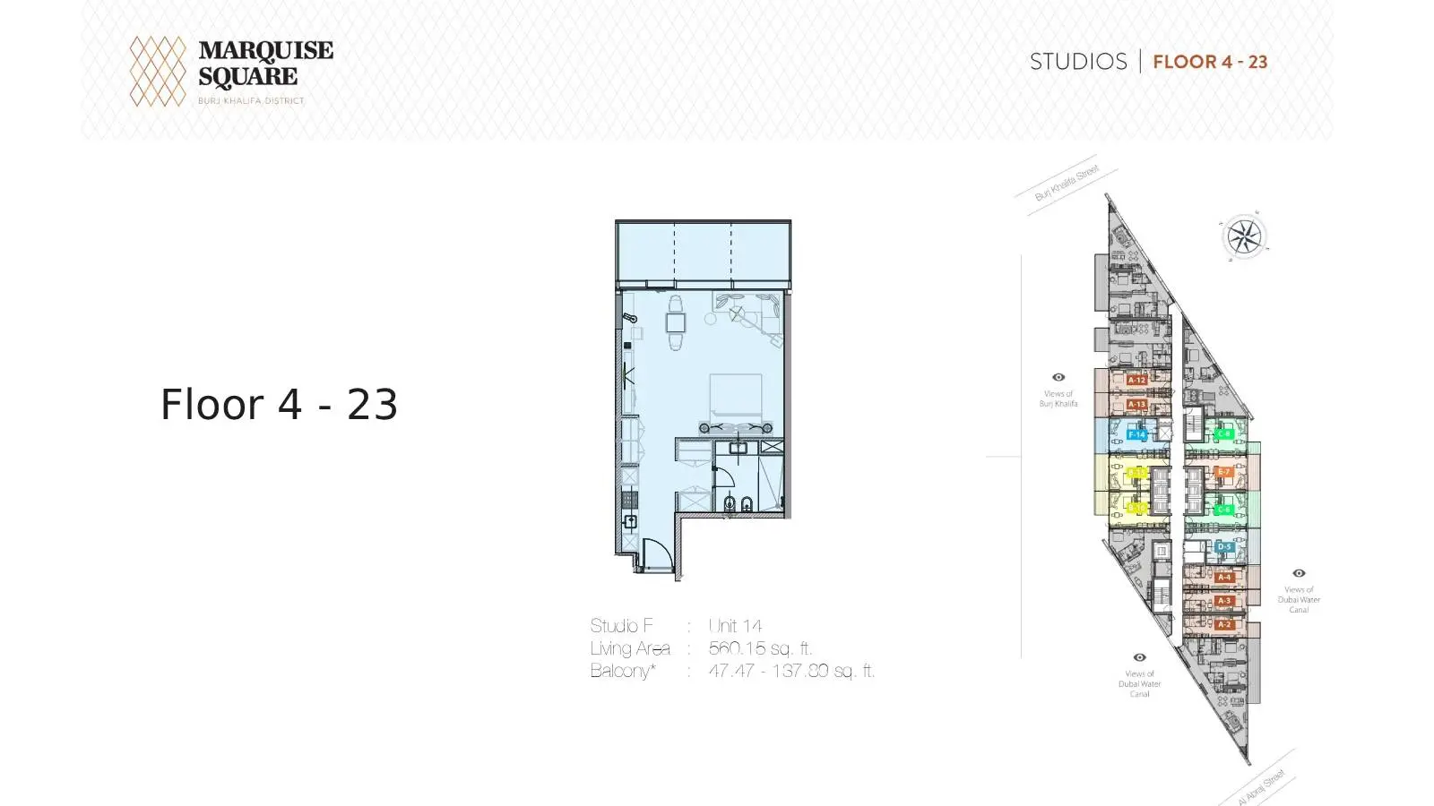 Type F floor plan