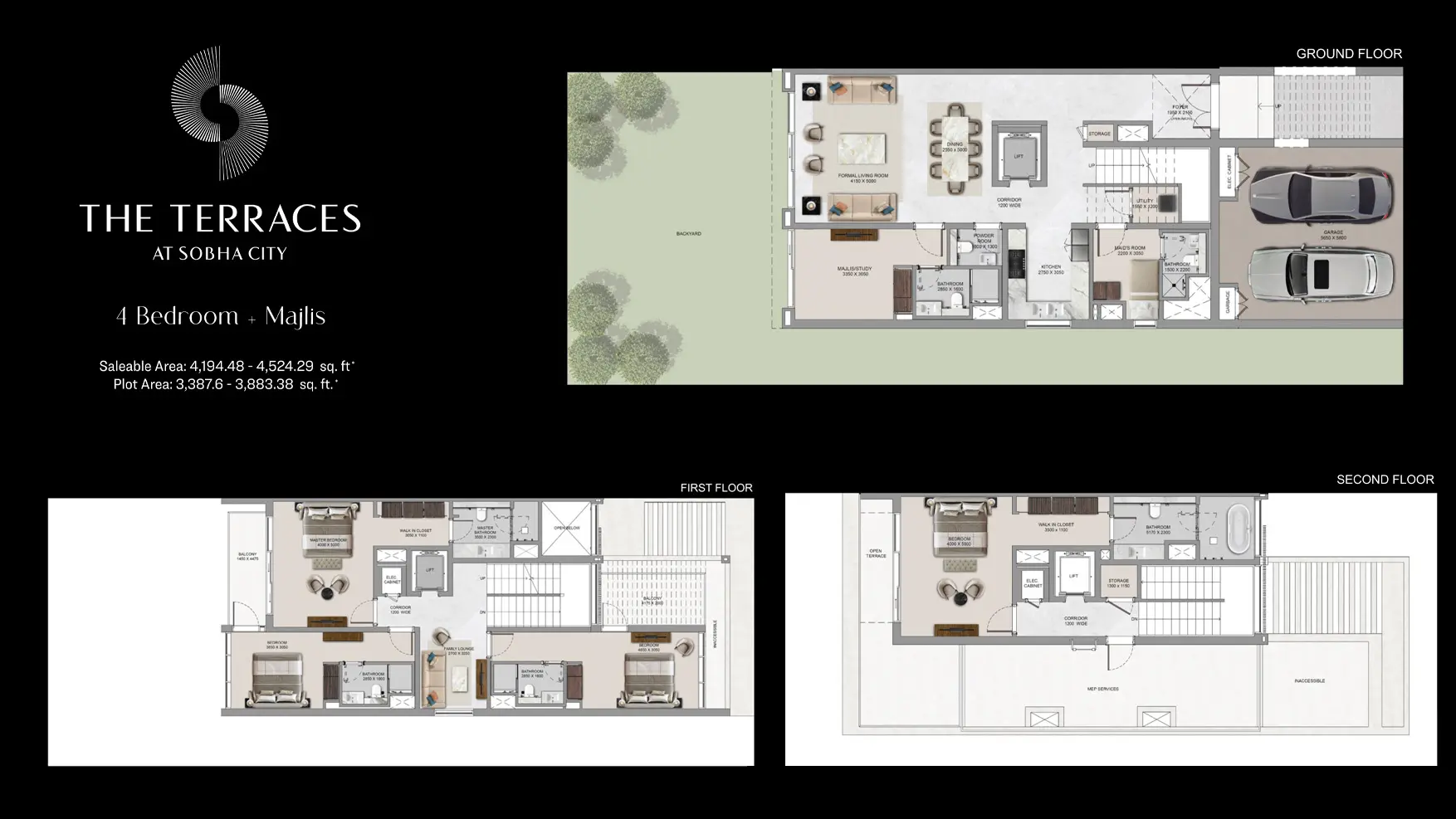 4 Bedroom + Majlis floor plan