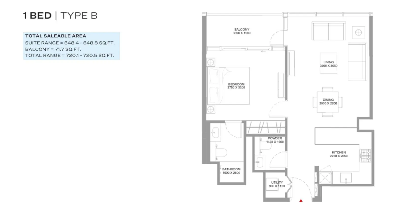Type B floor plan