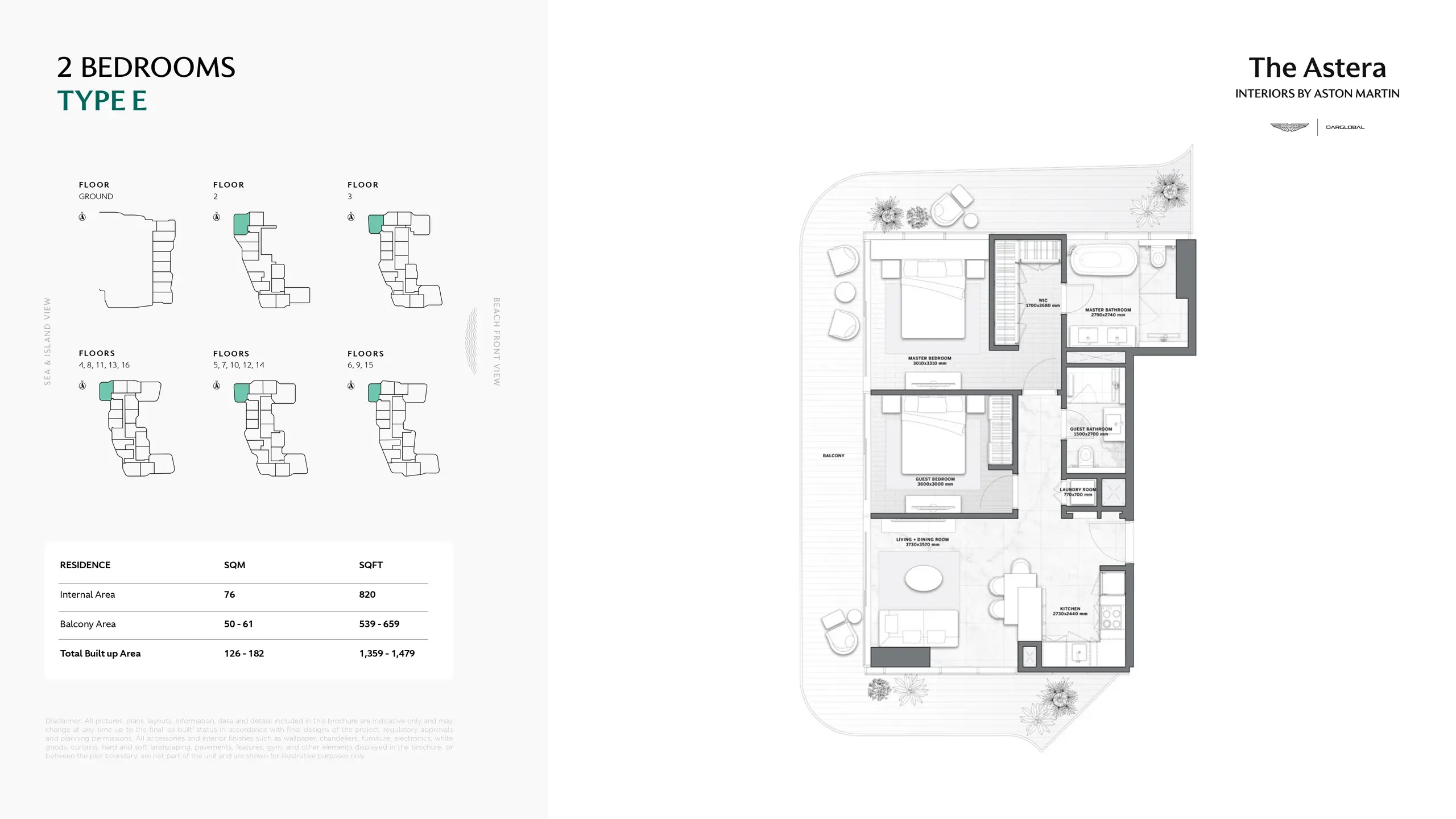 Type E floor plan