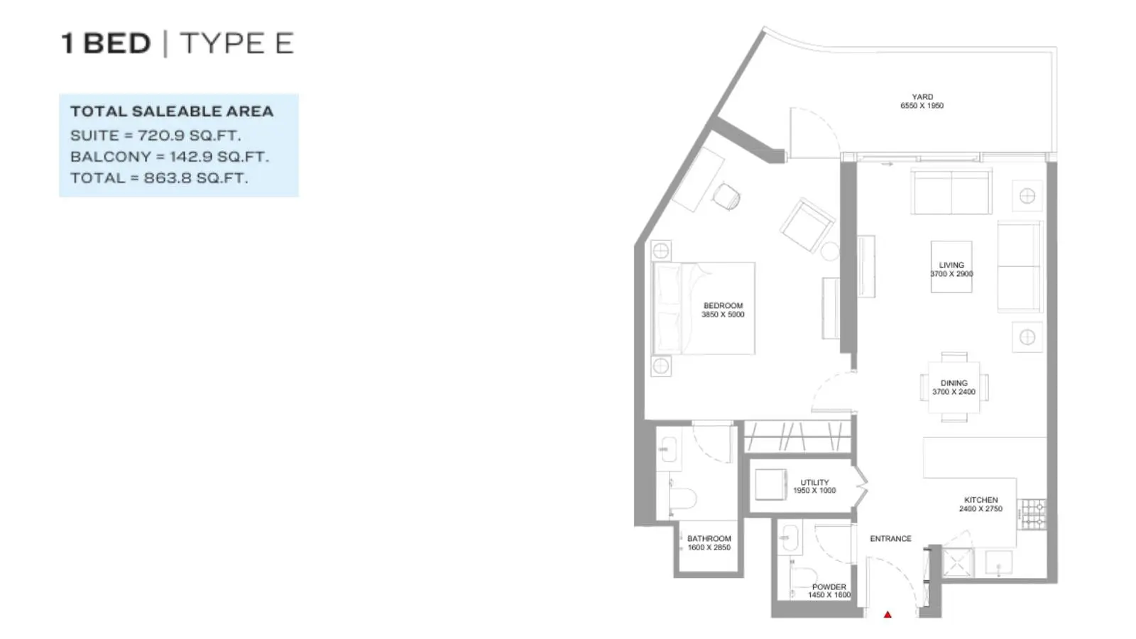 Type E floor plan