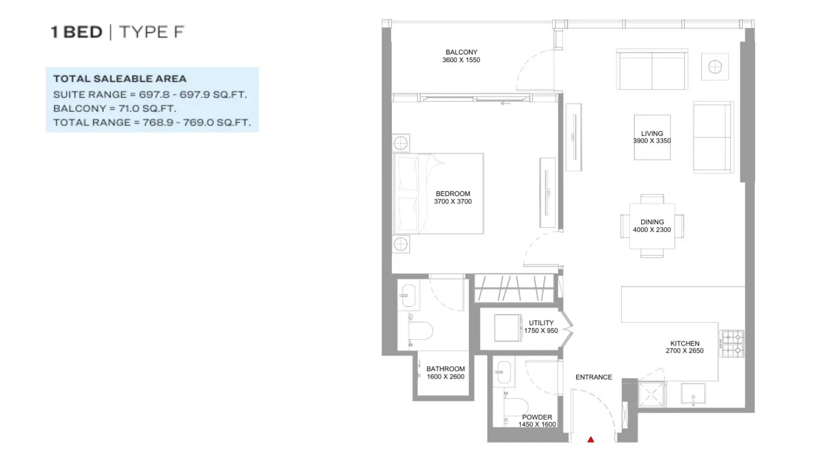 Type F floor plan