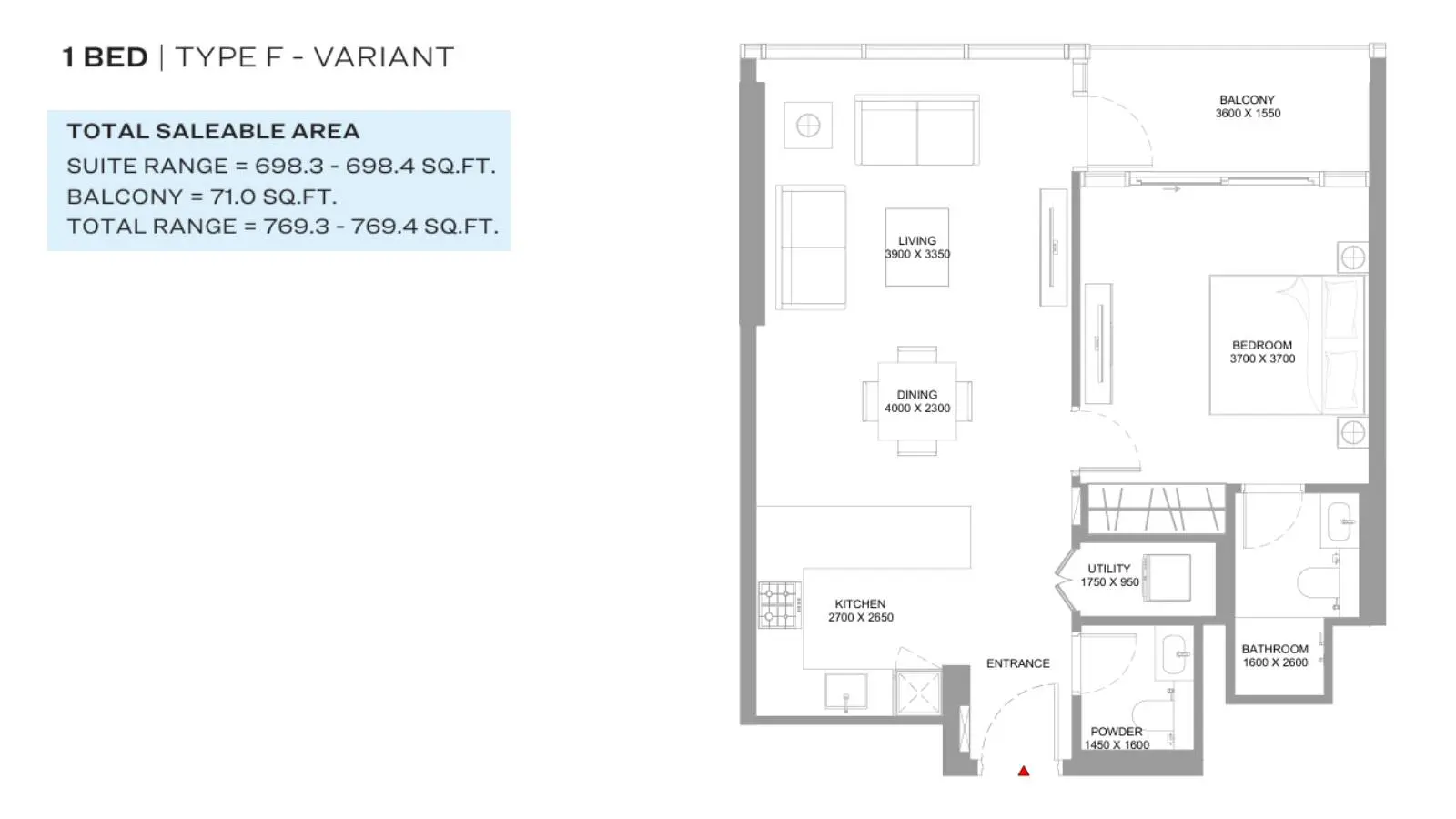 Type F-Variant floor plan