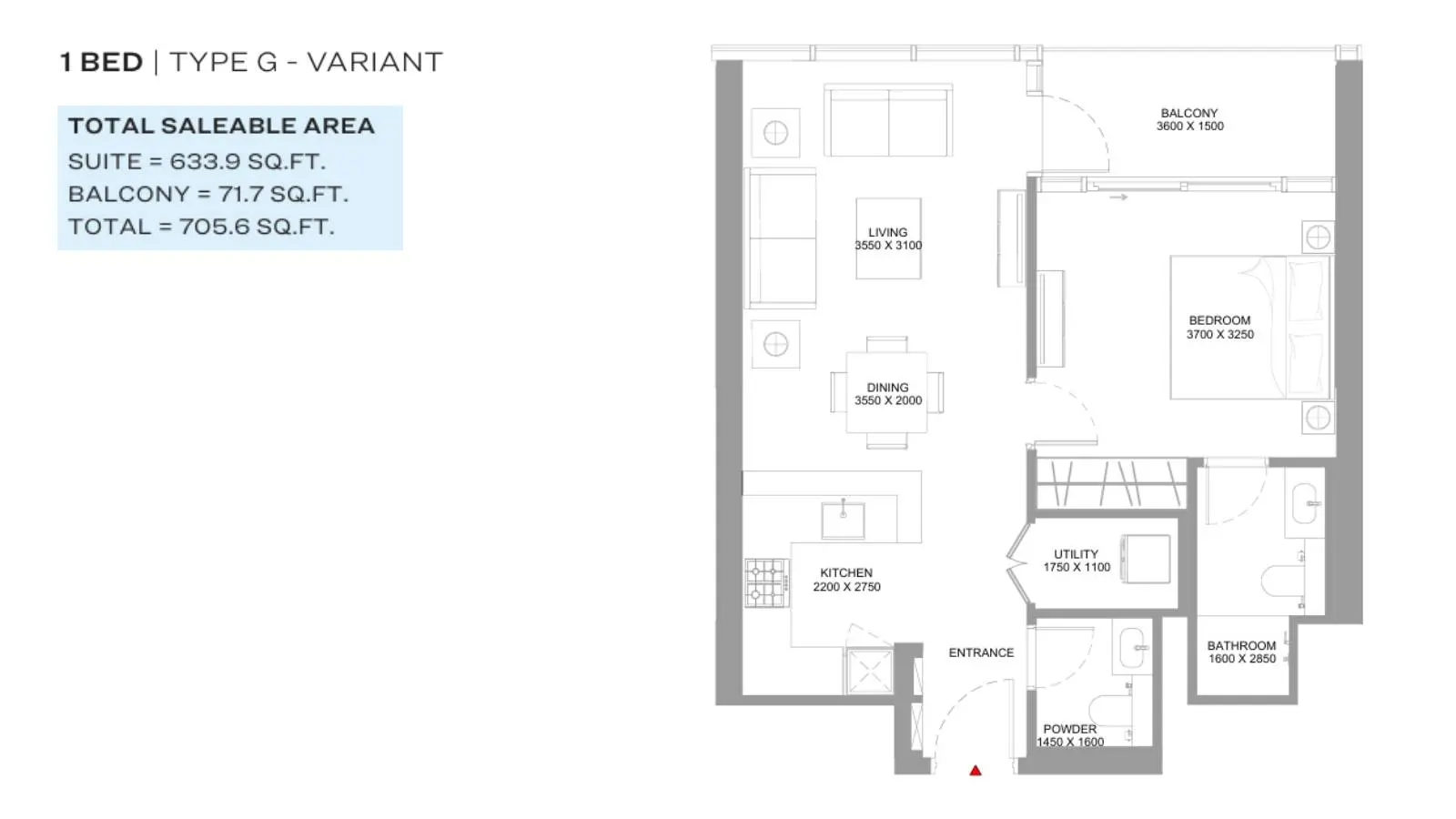 Type G-Variant floor plan