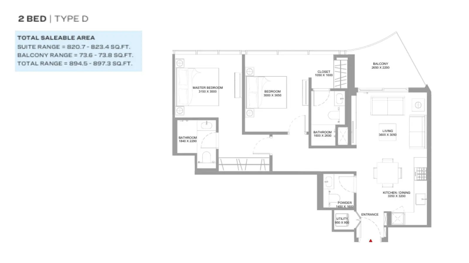 Type D floor plan
