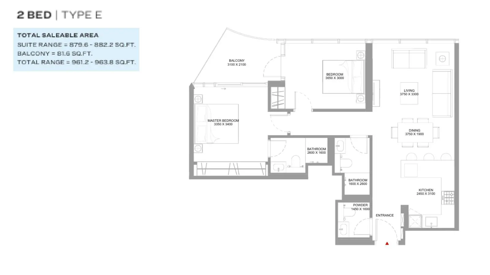 Type E floor plan