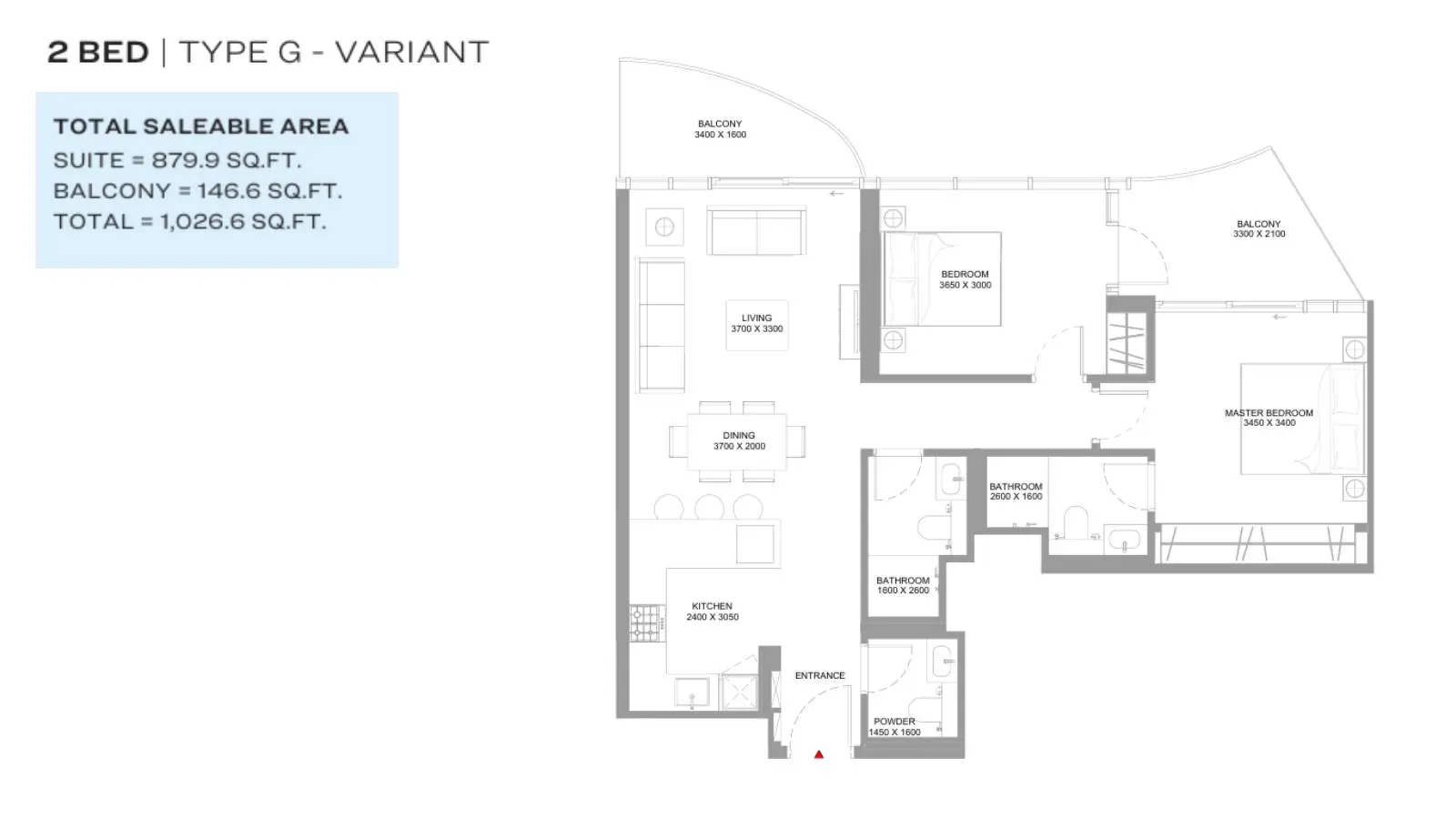 Type G-Variant floor plan