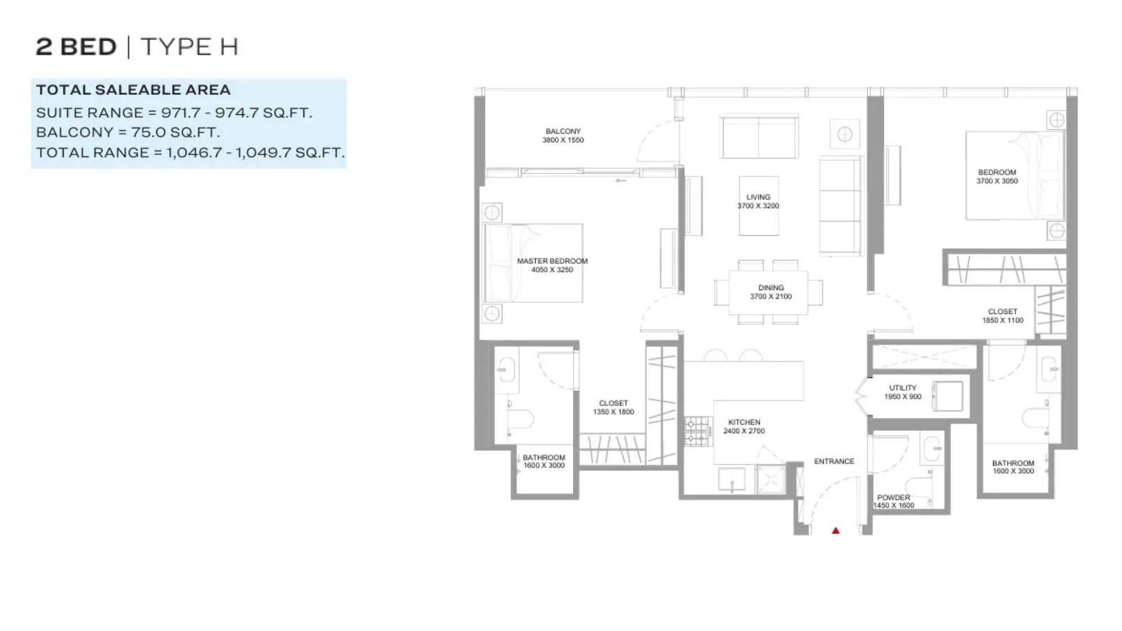 Type H floor plan
