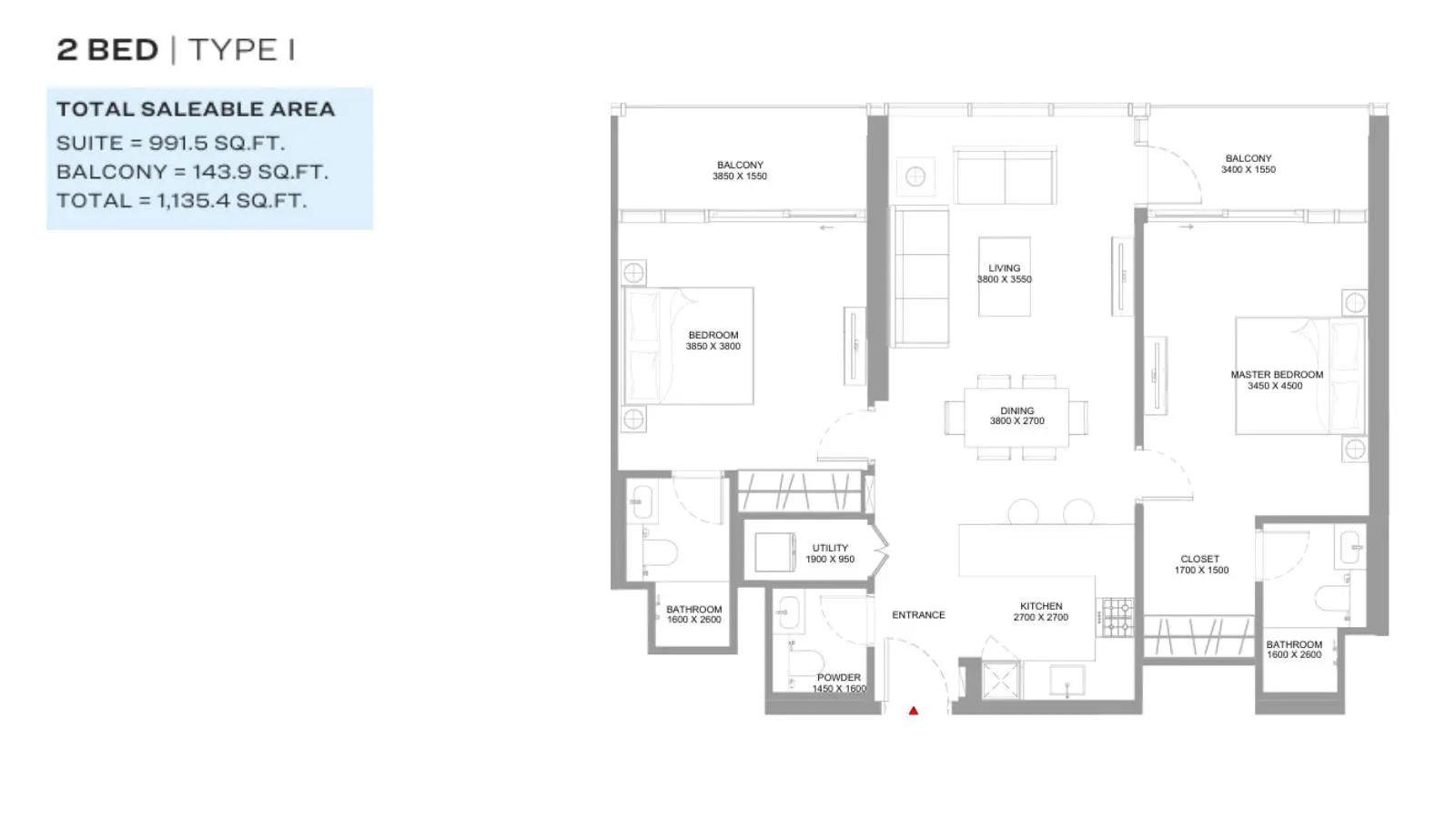 Type I floor plan