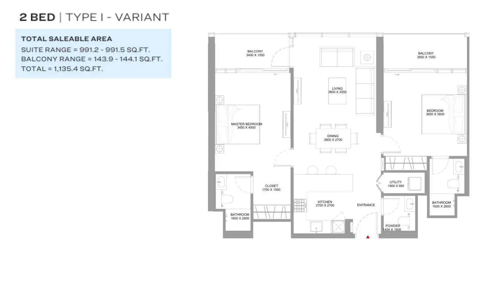 Type I-Variant floor plan