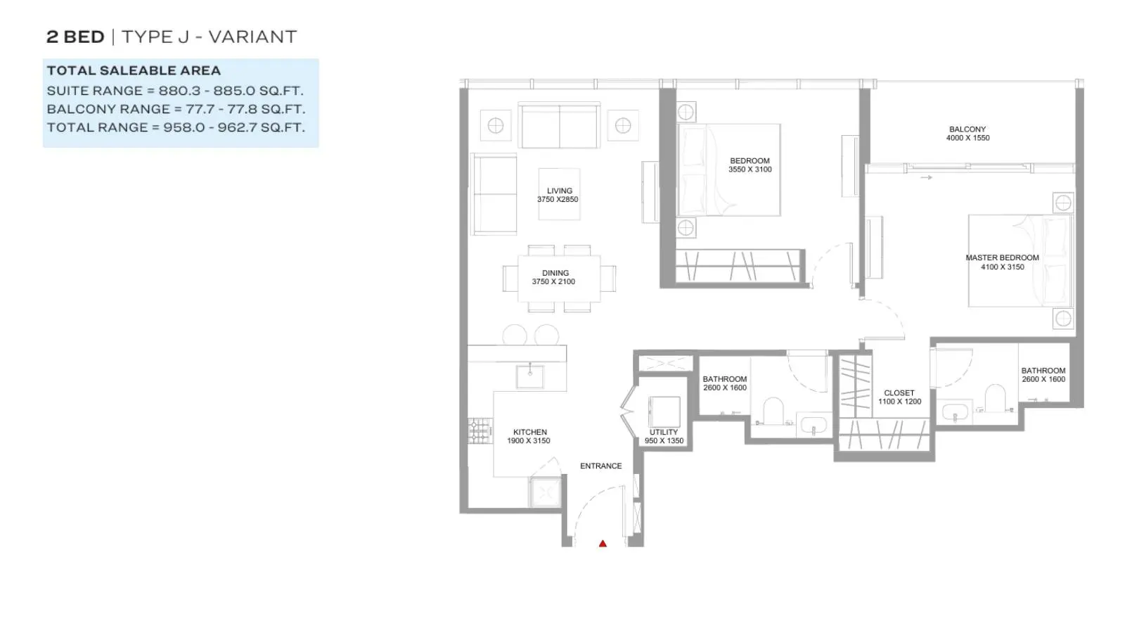 Type J-Variant floor plan