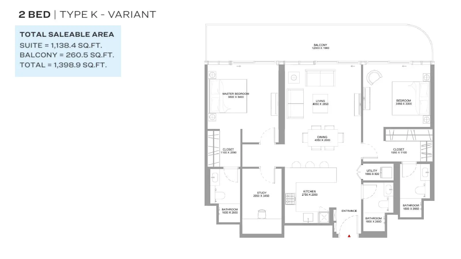Type K-Variant floor plan