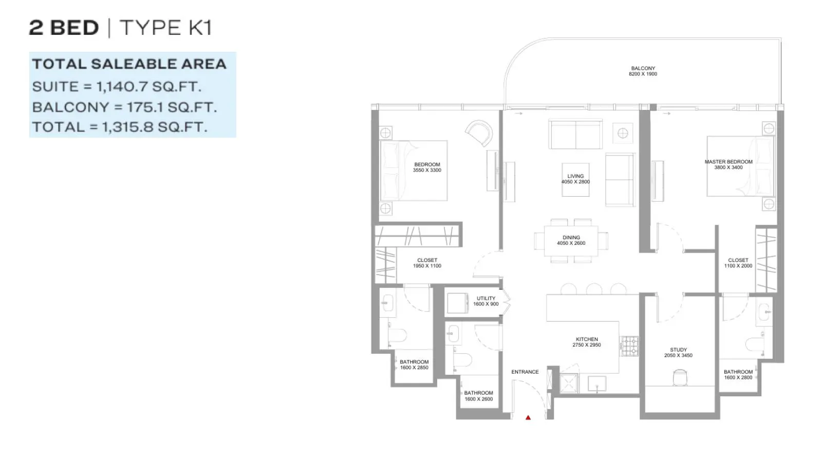 Type K1 floor plan