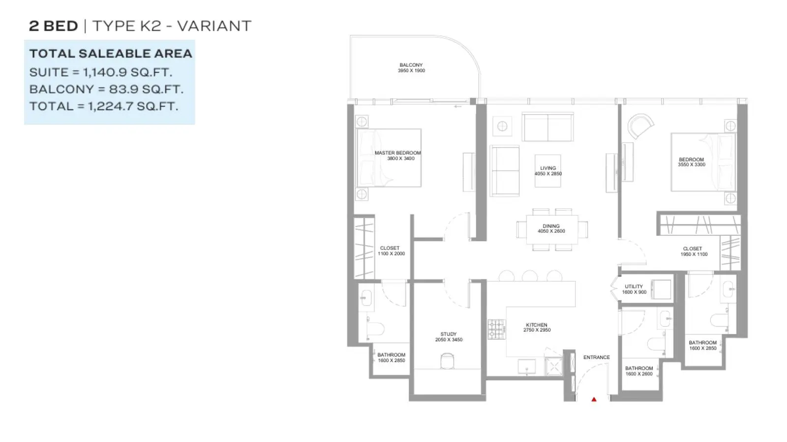 Type K2-Variant floor plan