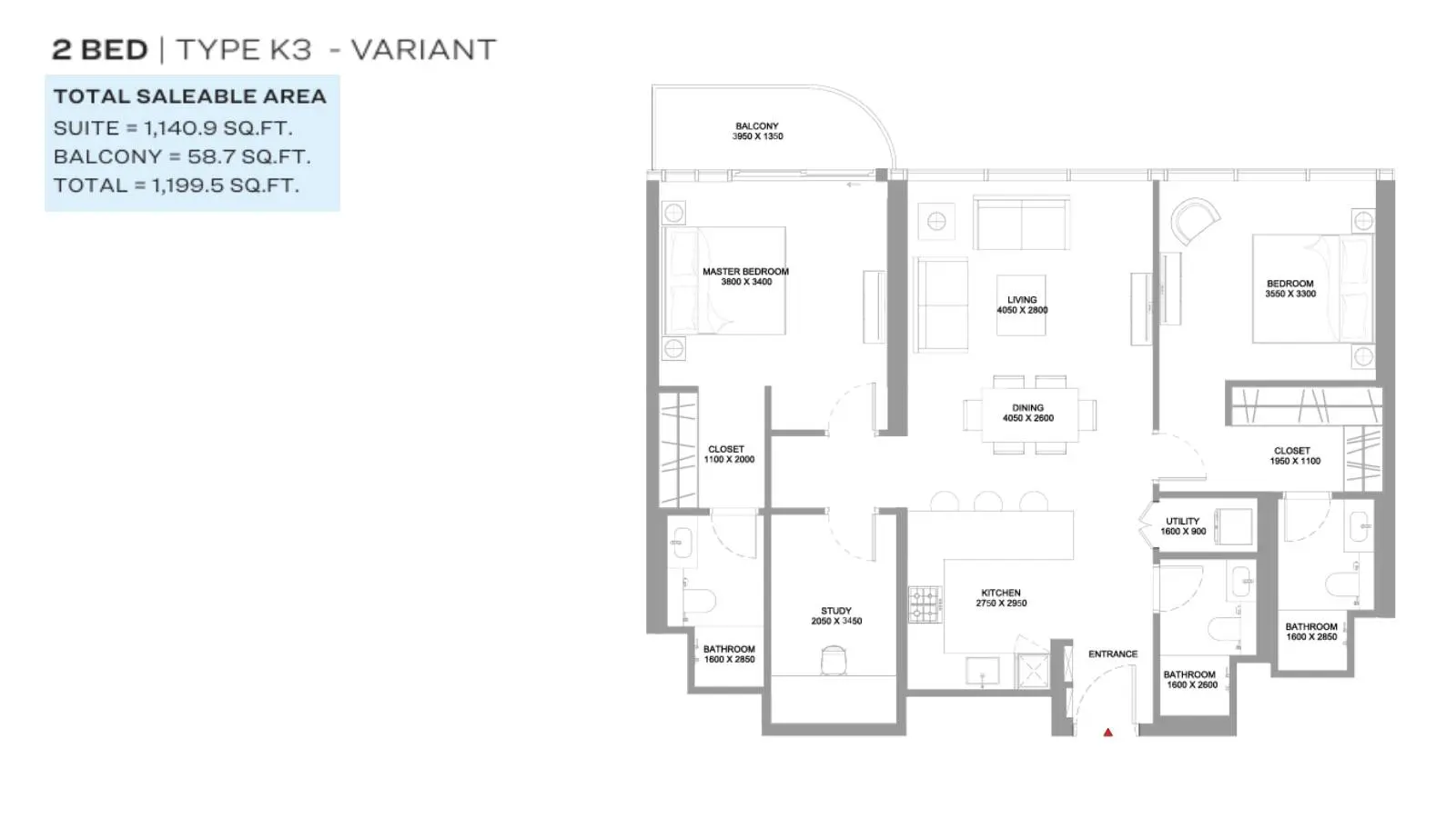 Type K3-Variant floor plan