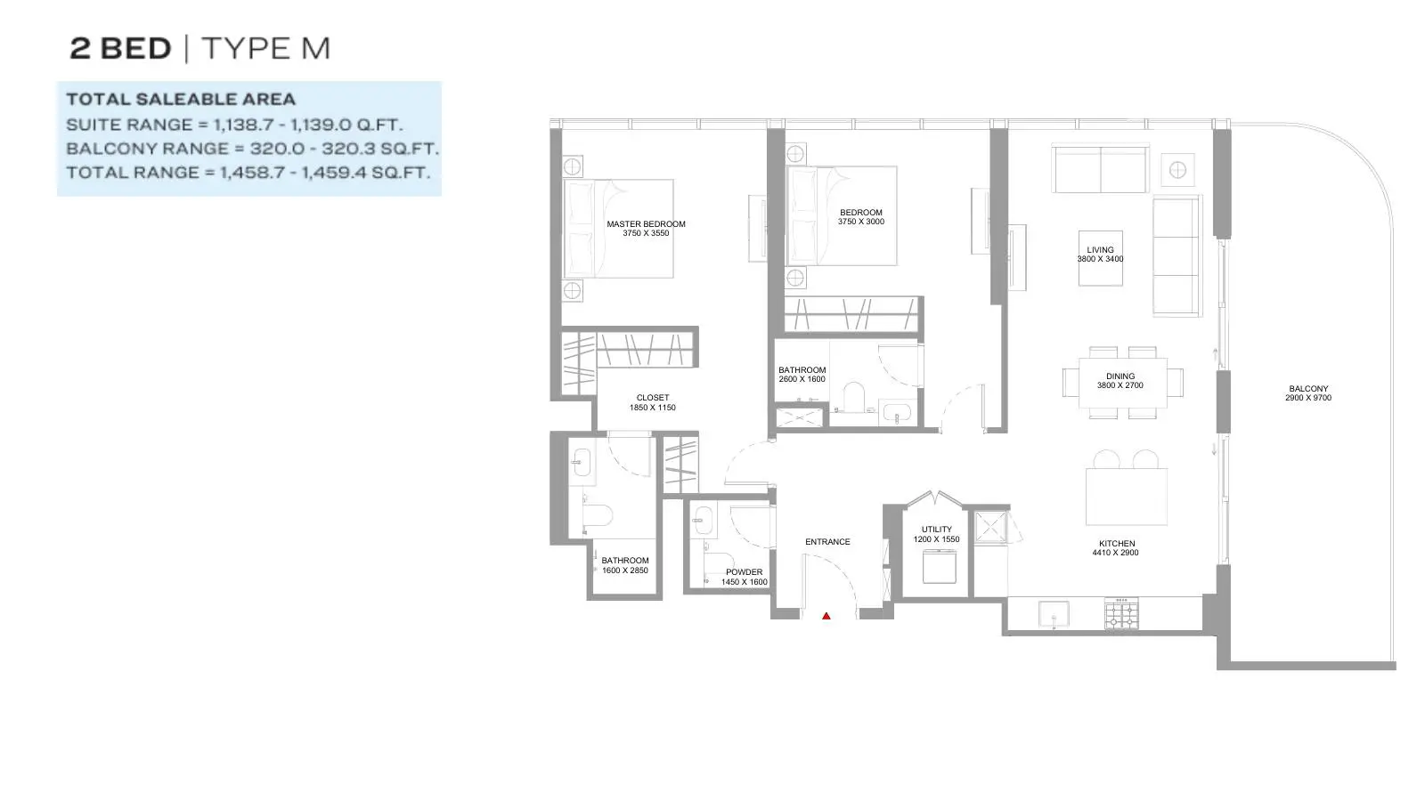 Type M floor plan