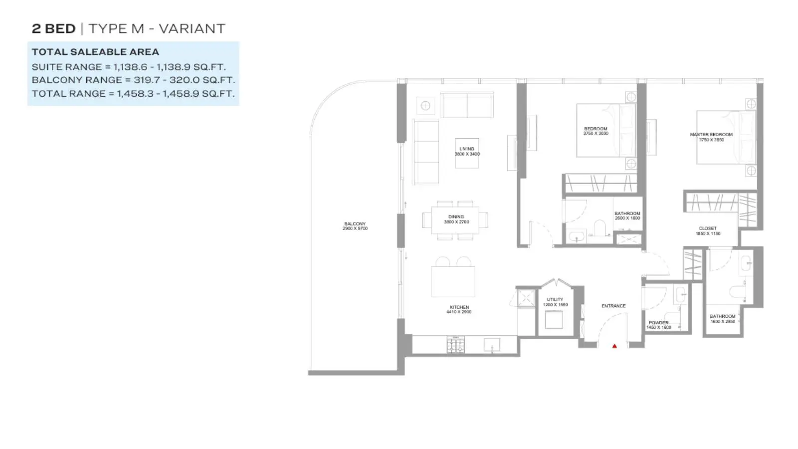 Type M-Variant floor plan