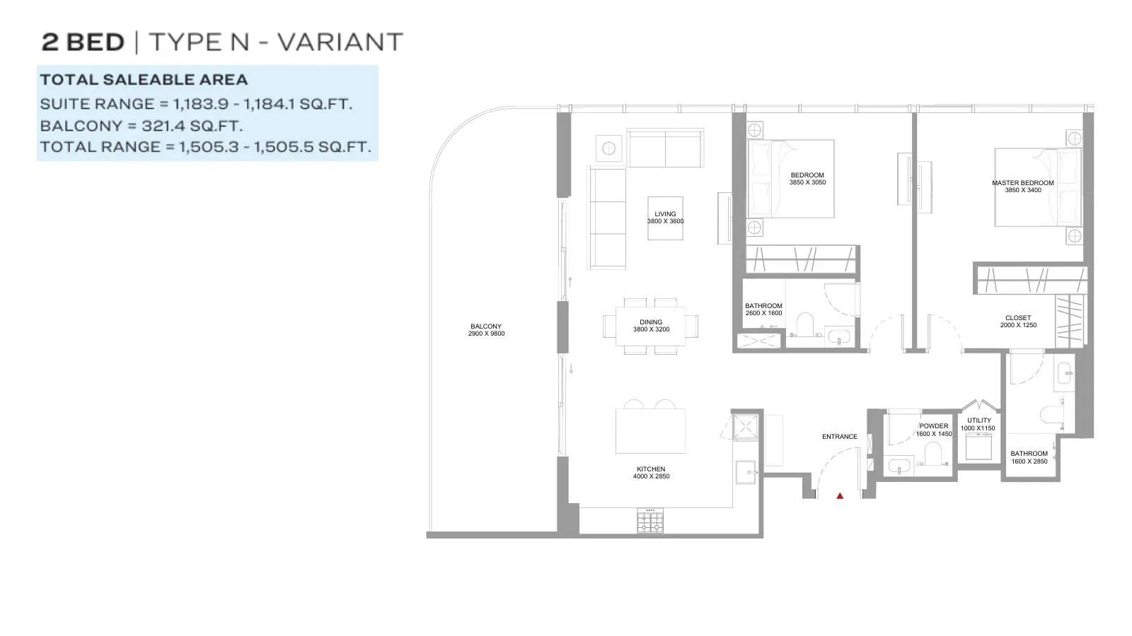 Type N-Variant floor plan