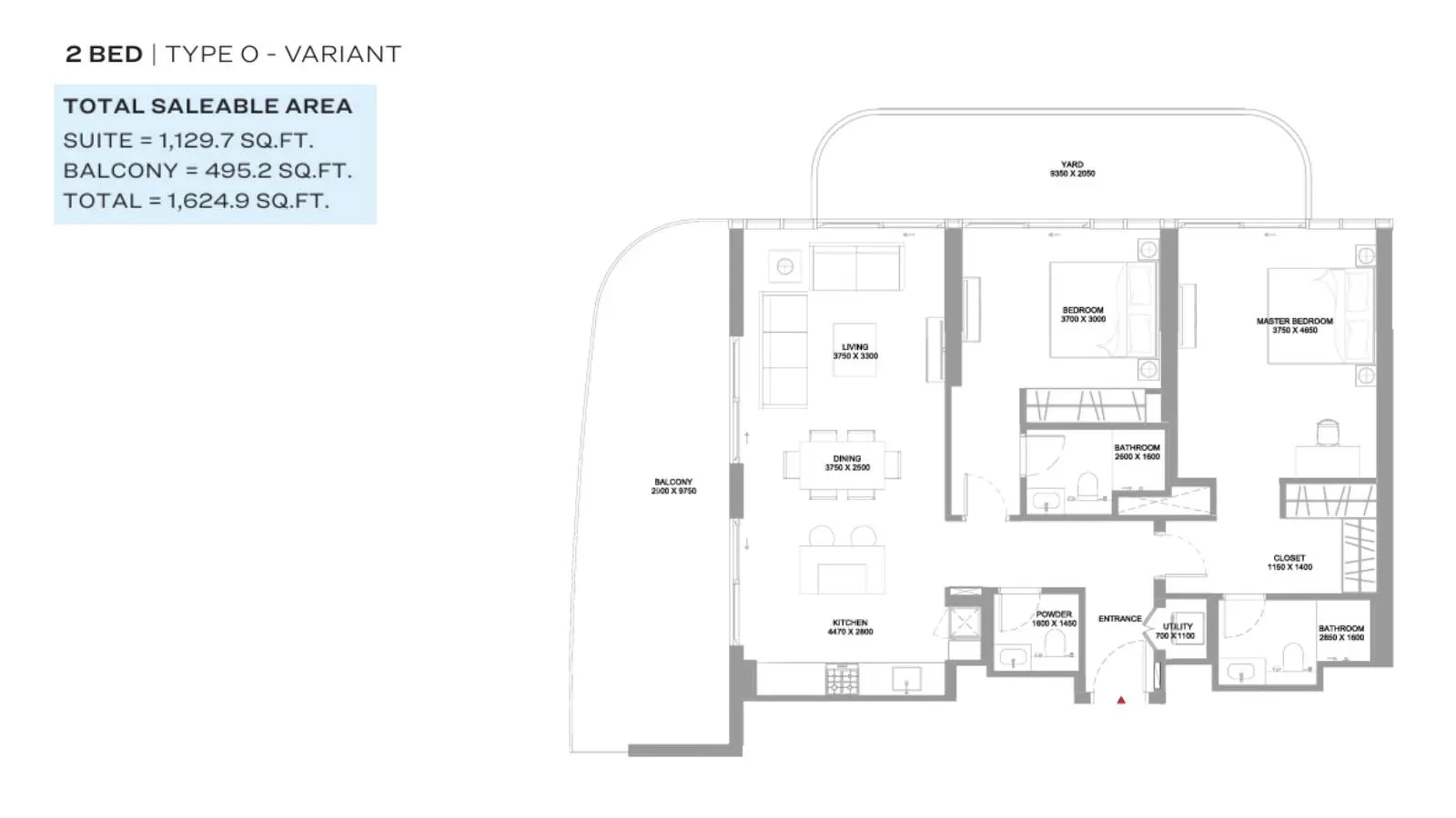Type O-Variant floor plan