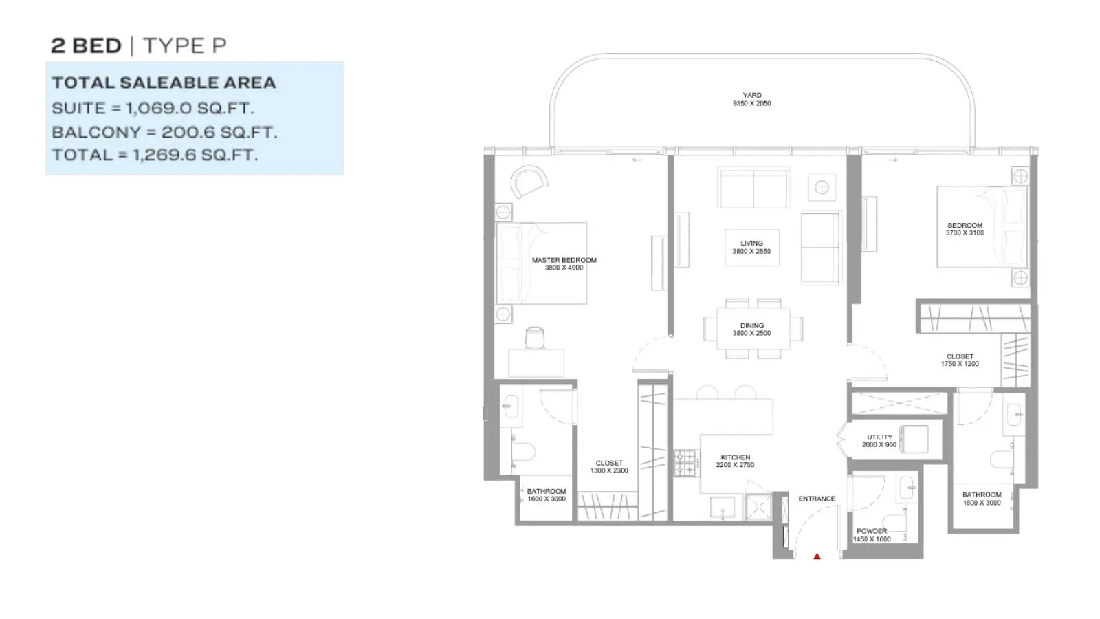 Type P floor plan