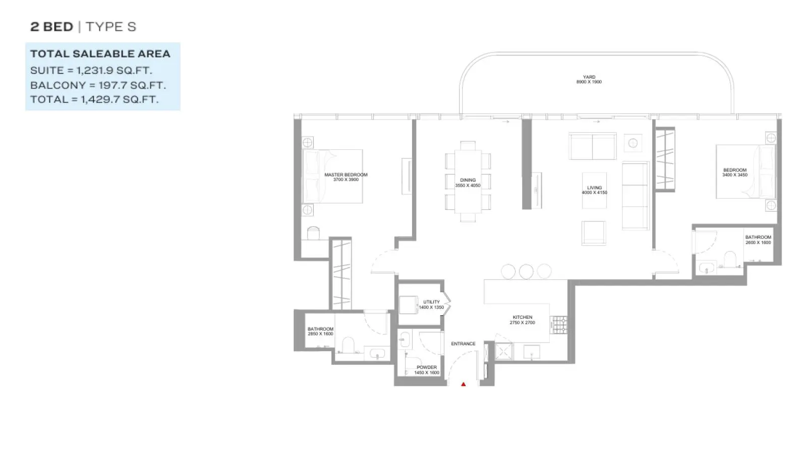 Type S floor plan