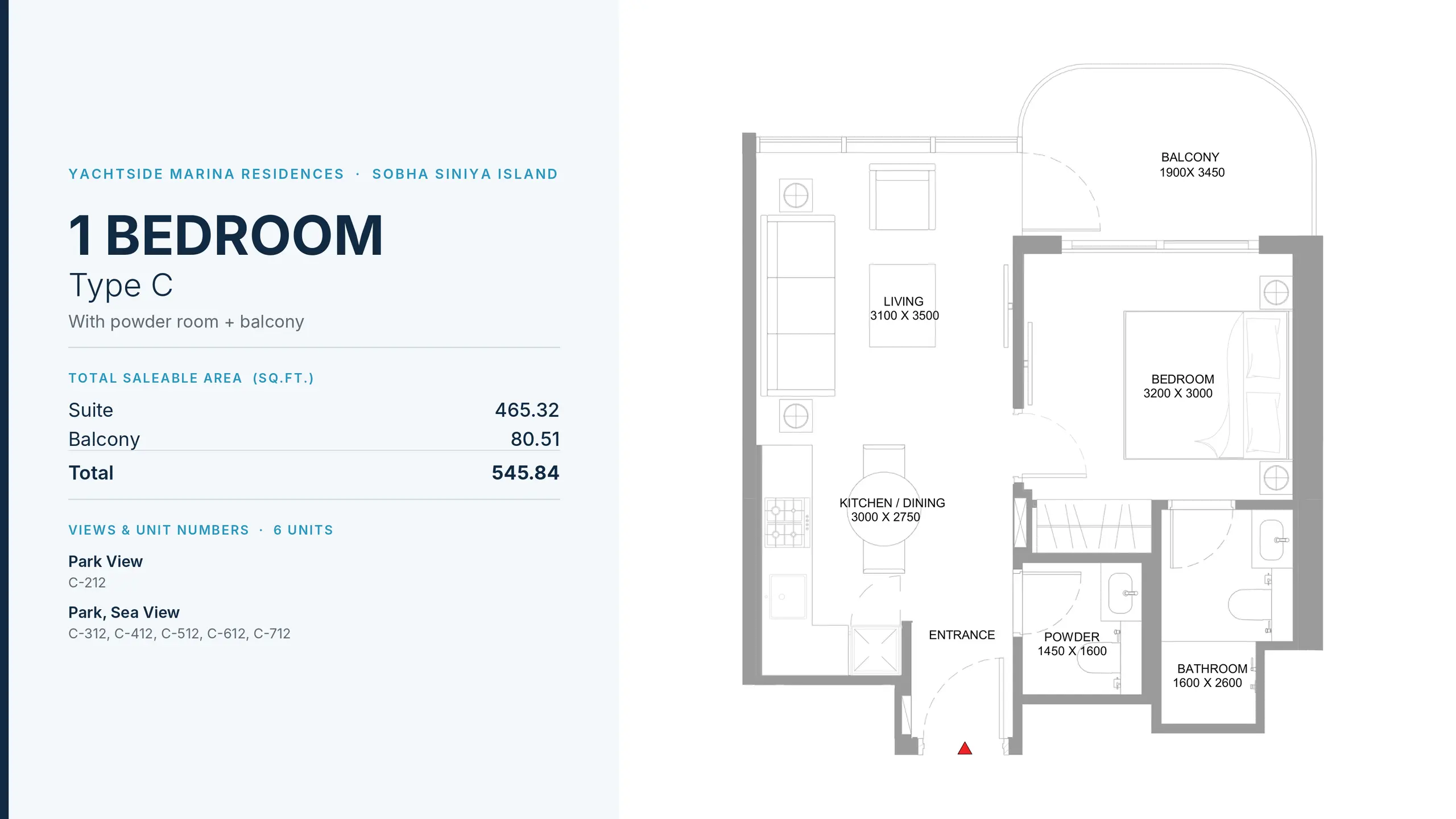 Type C floor plan