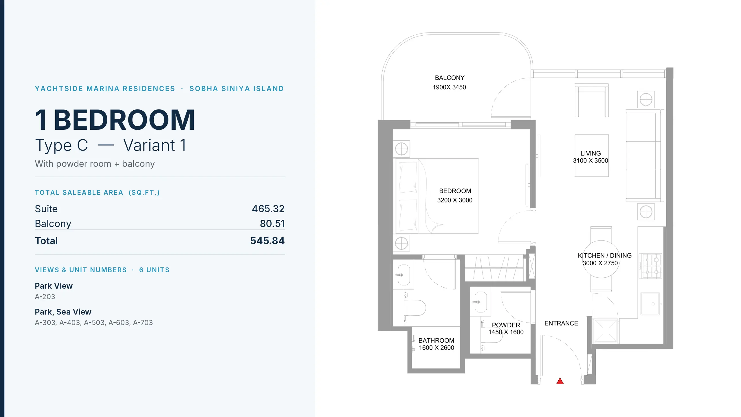 Type C - Variant floor plan