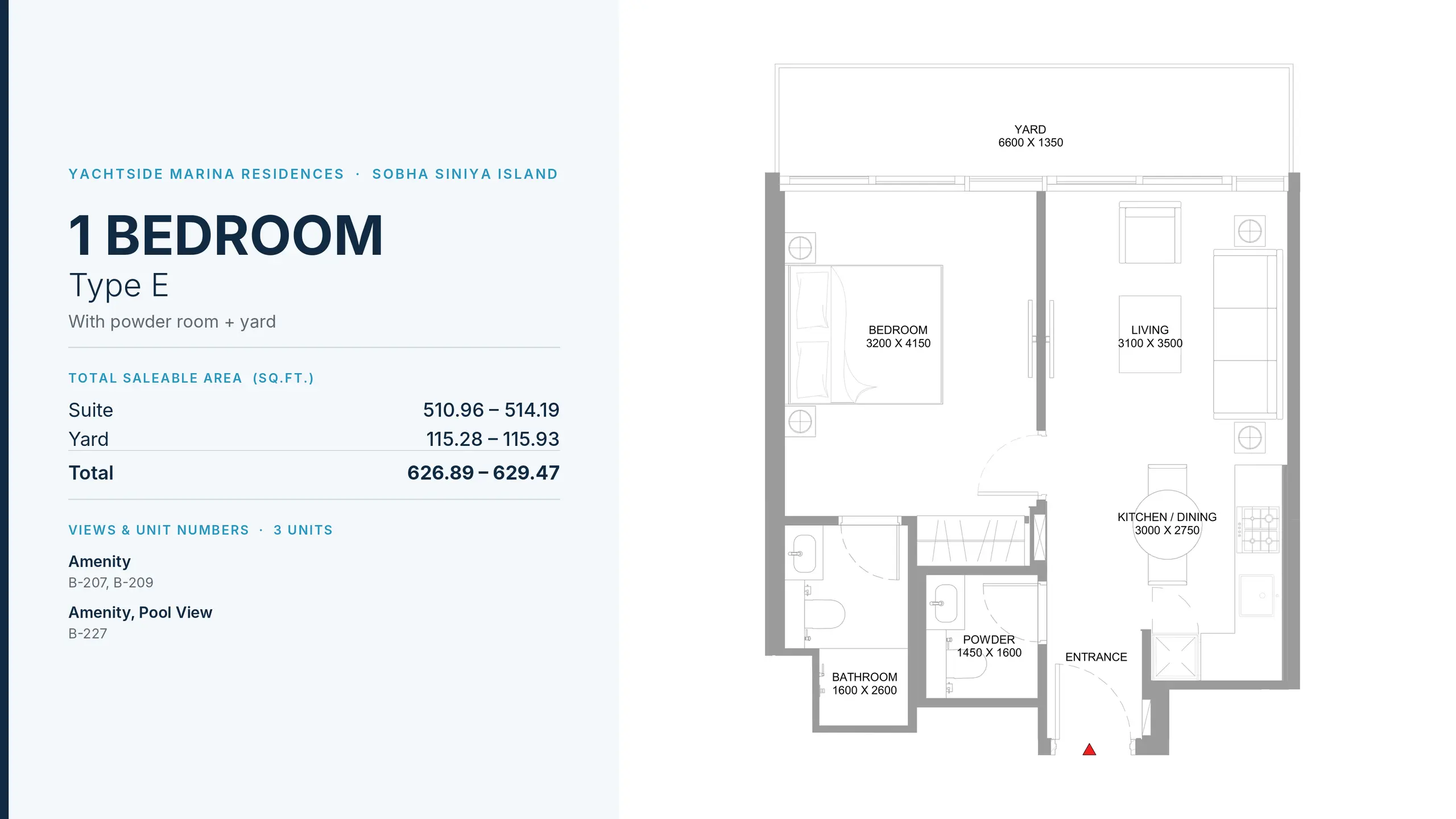 Type E floor plan