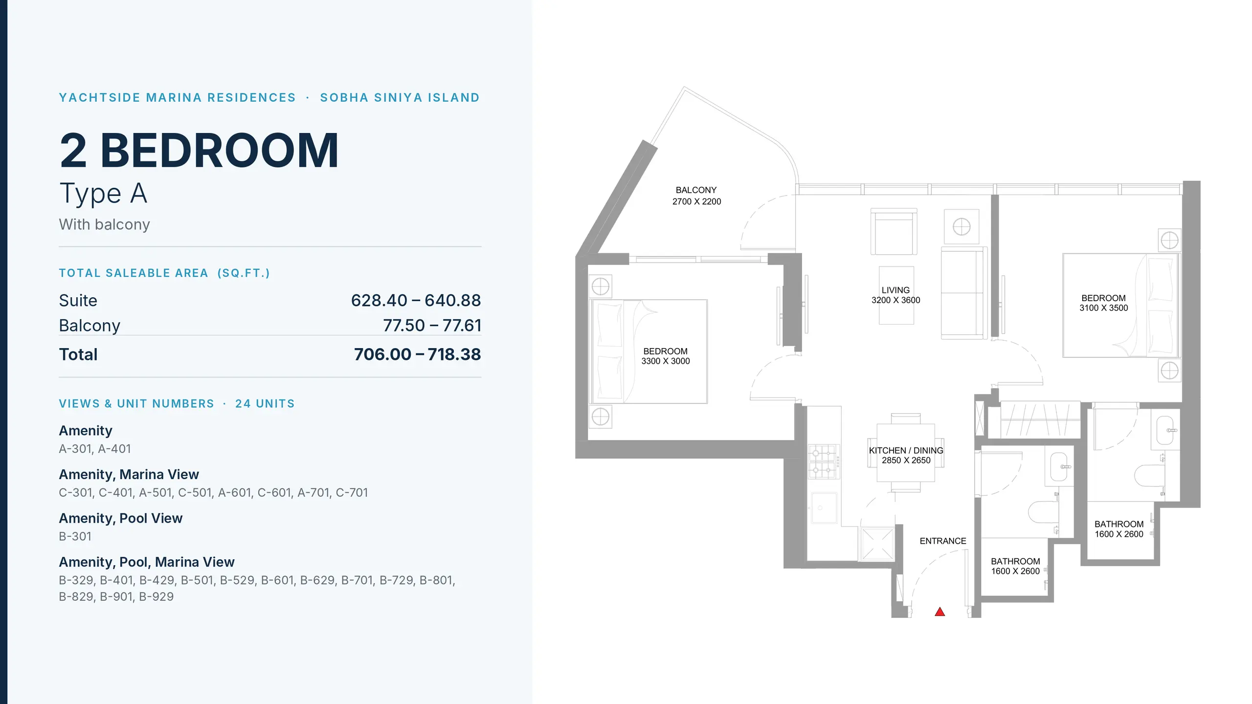 Type A floor plan