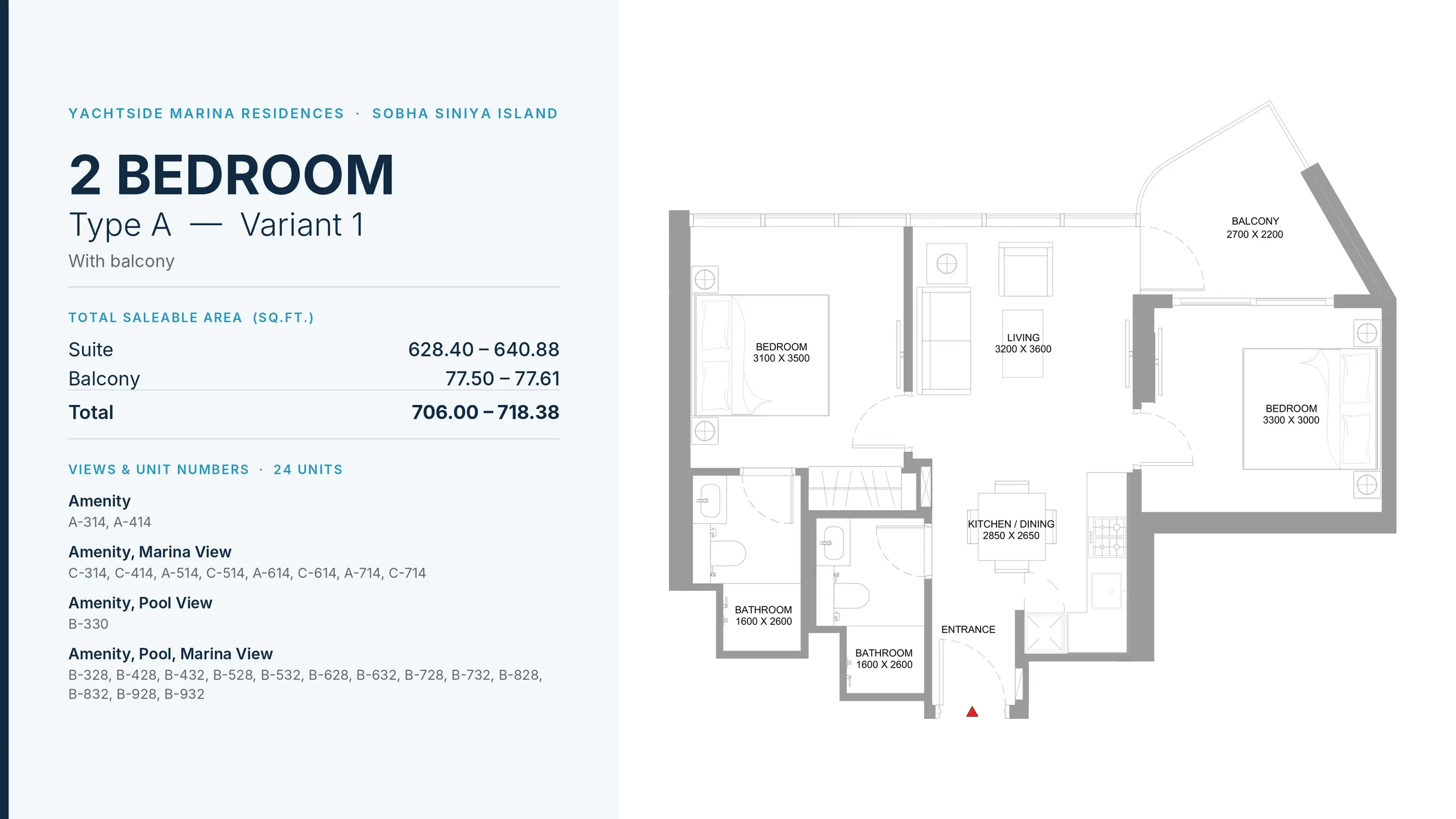 Type A - Variant 1 floor plan