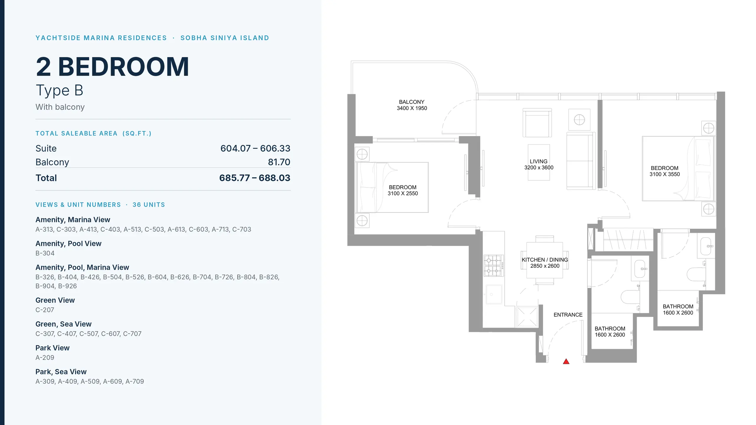 Type B floor plan