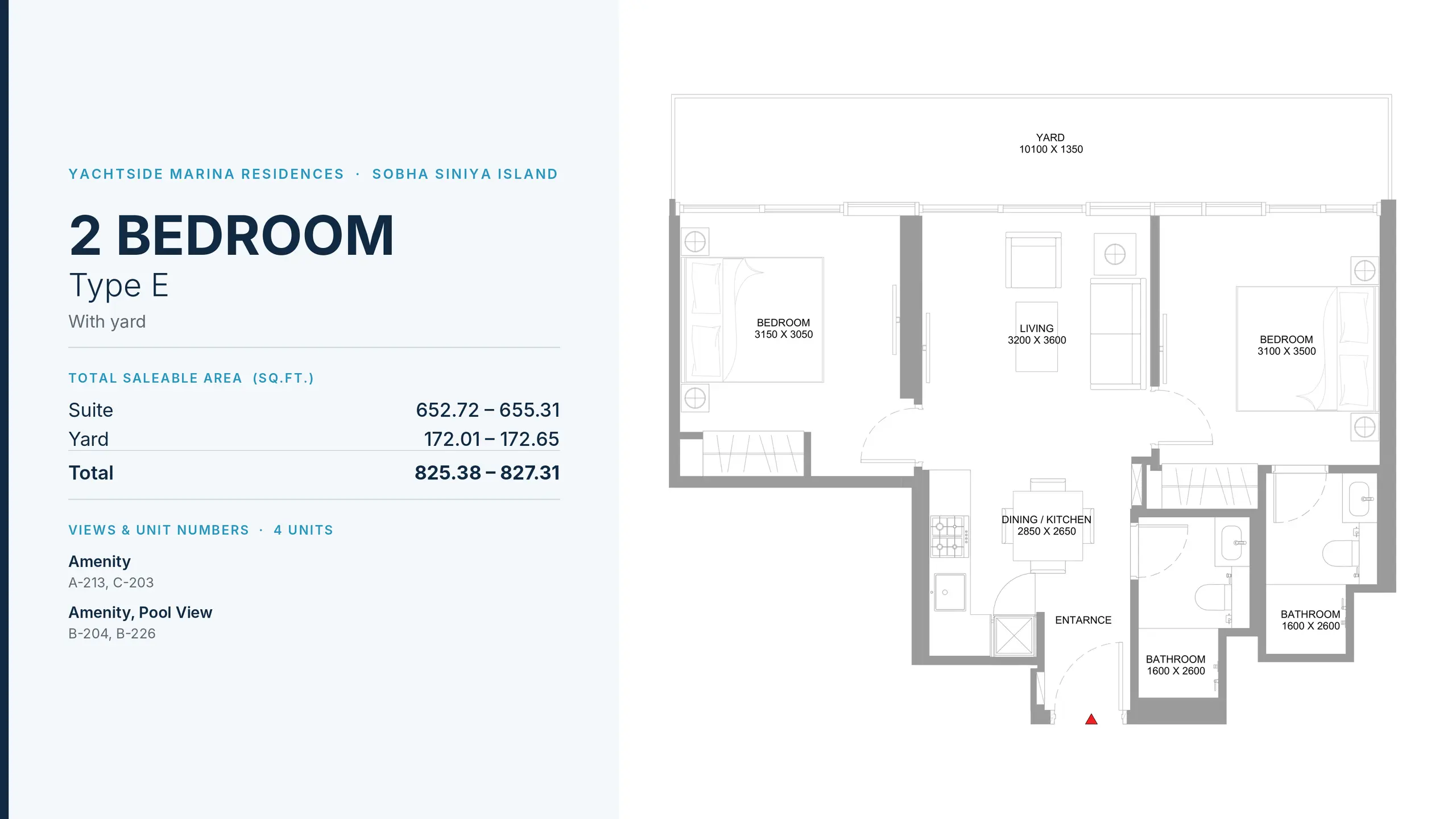 Type E floor plan