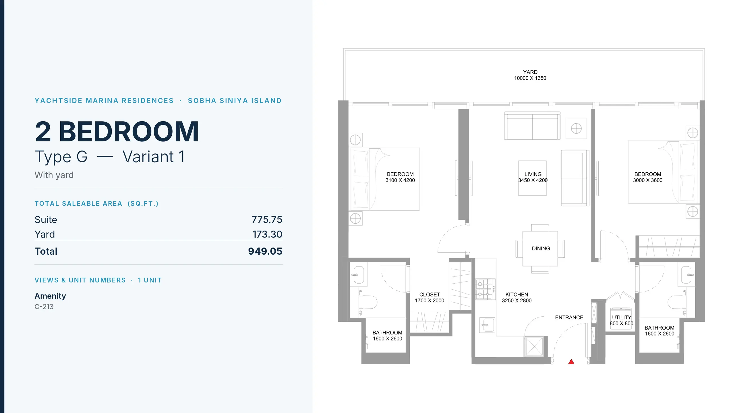 Type G - Variant 1 floor plan