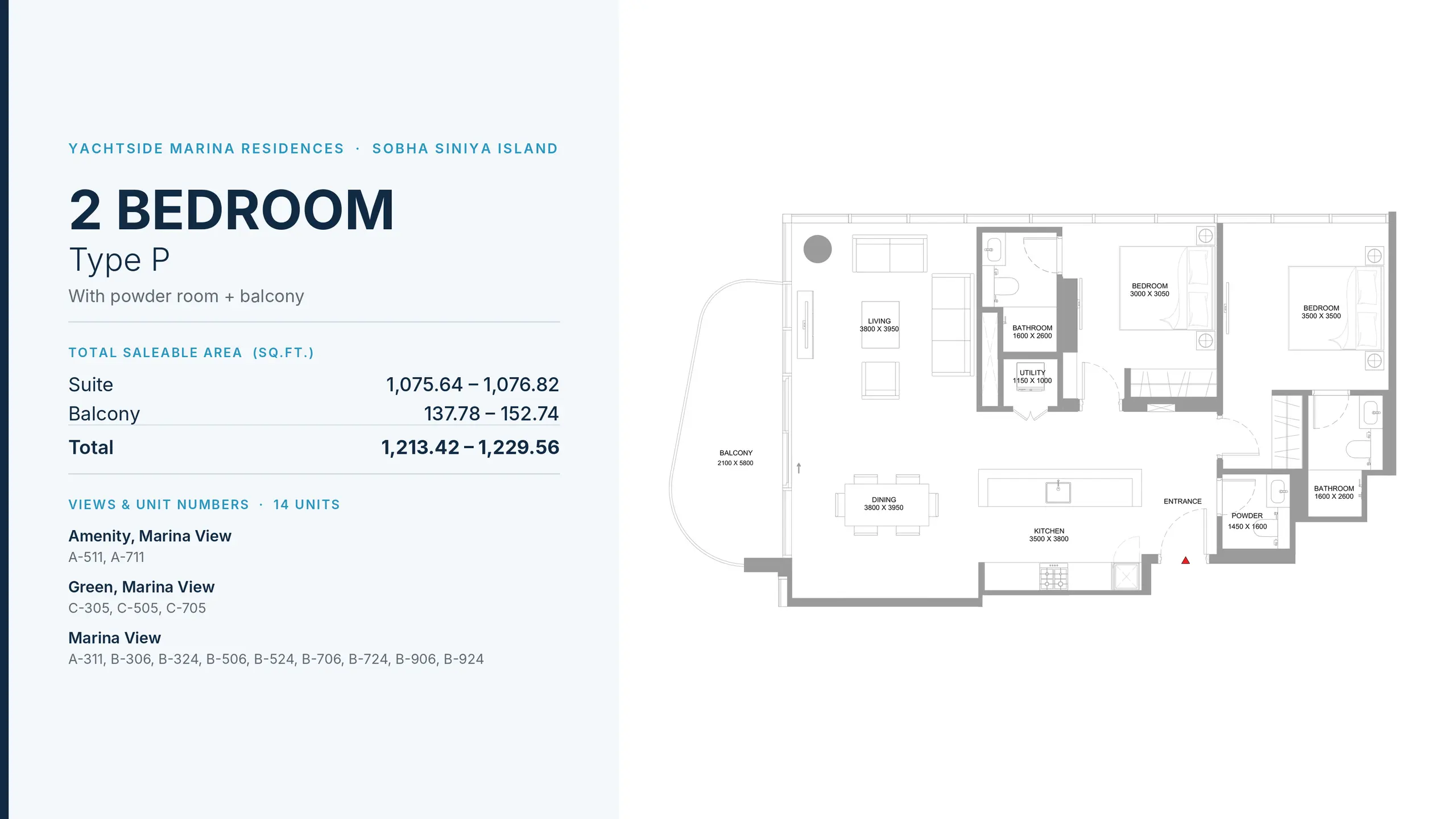 Type P floor plan