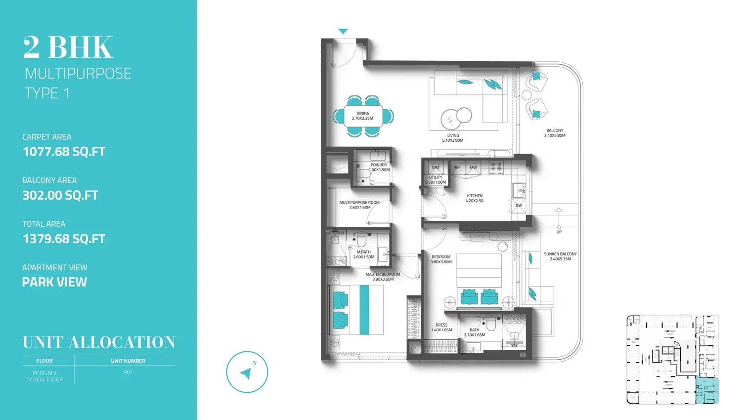 Type 1 floor plan