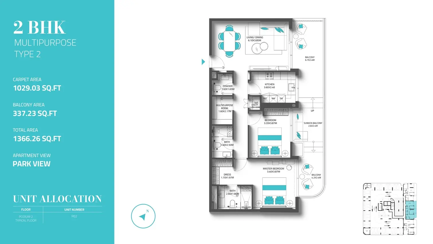 Type 2 floor plan