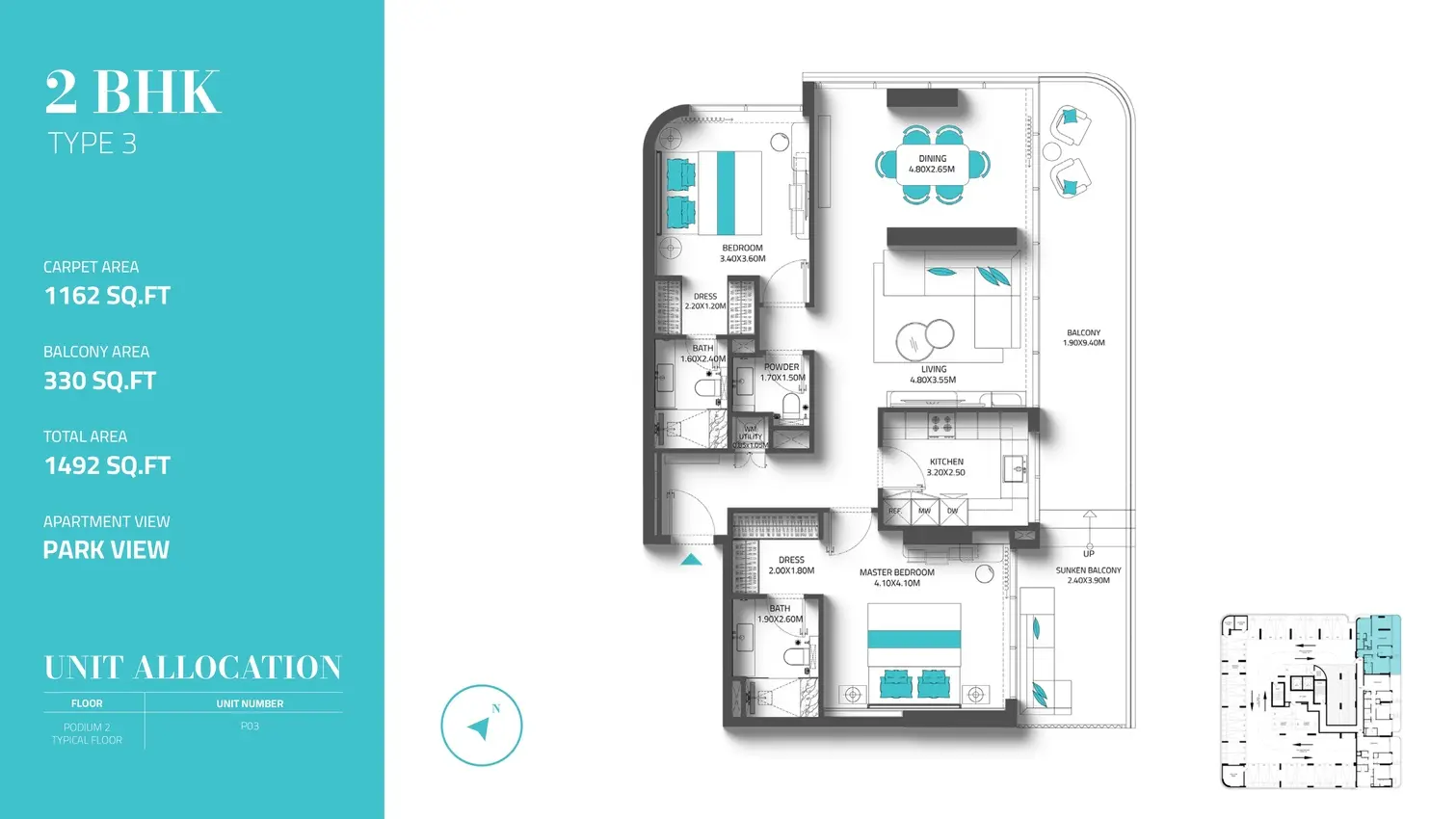 Type 3 floor plan