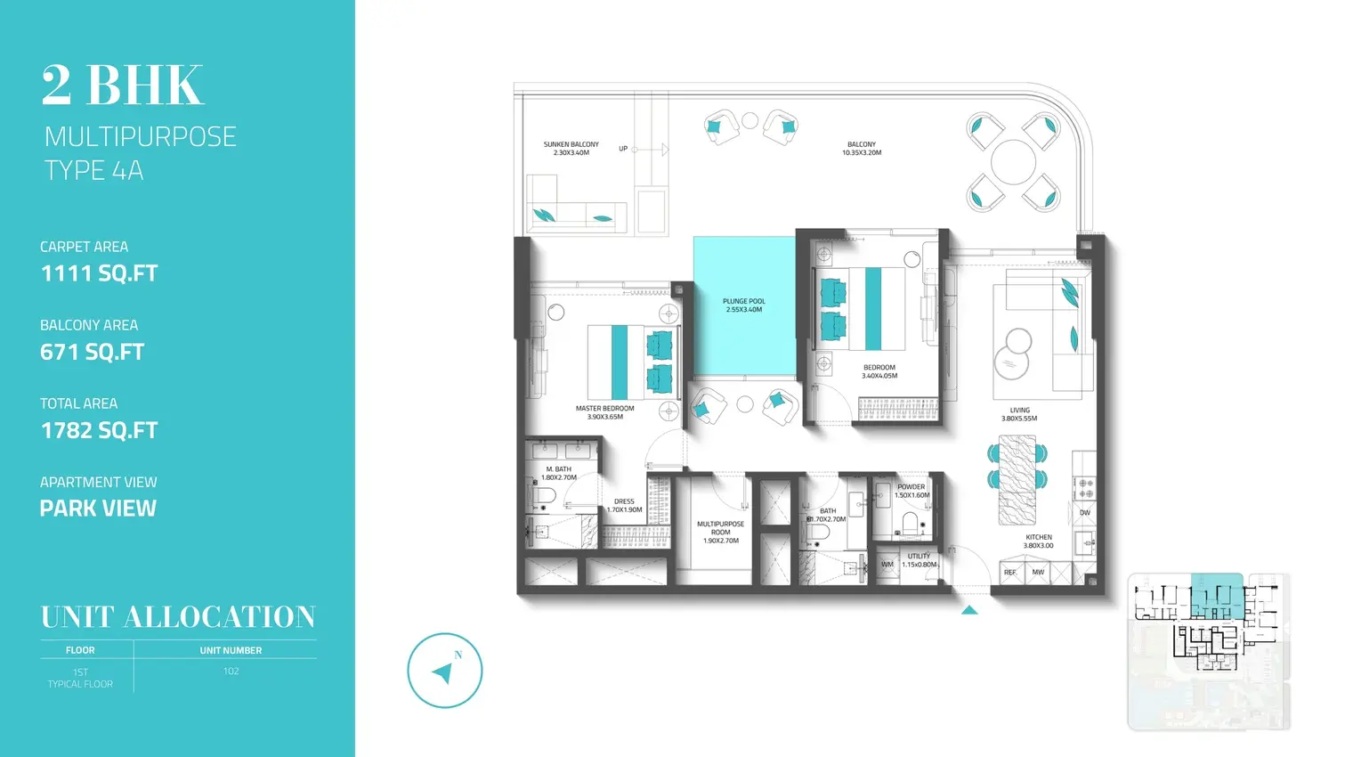 Type 4A floor plan