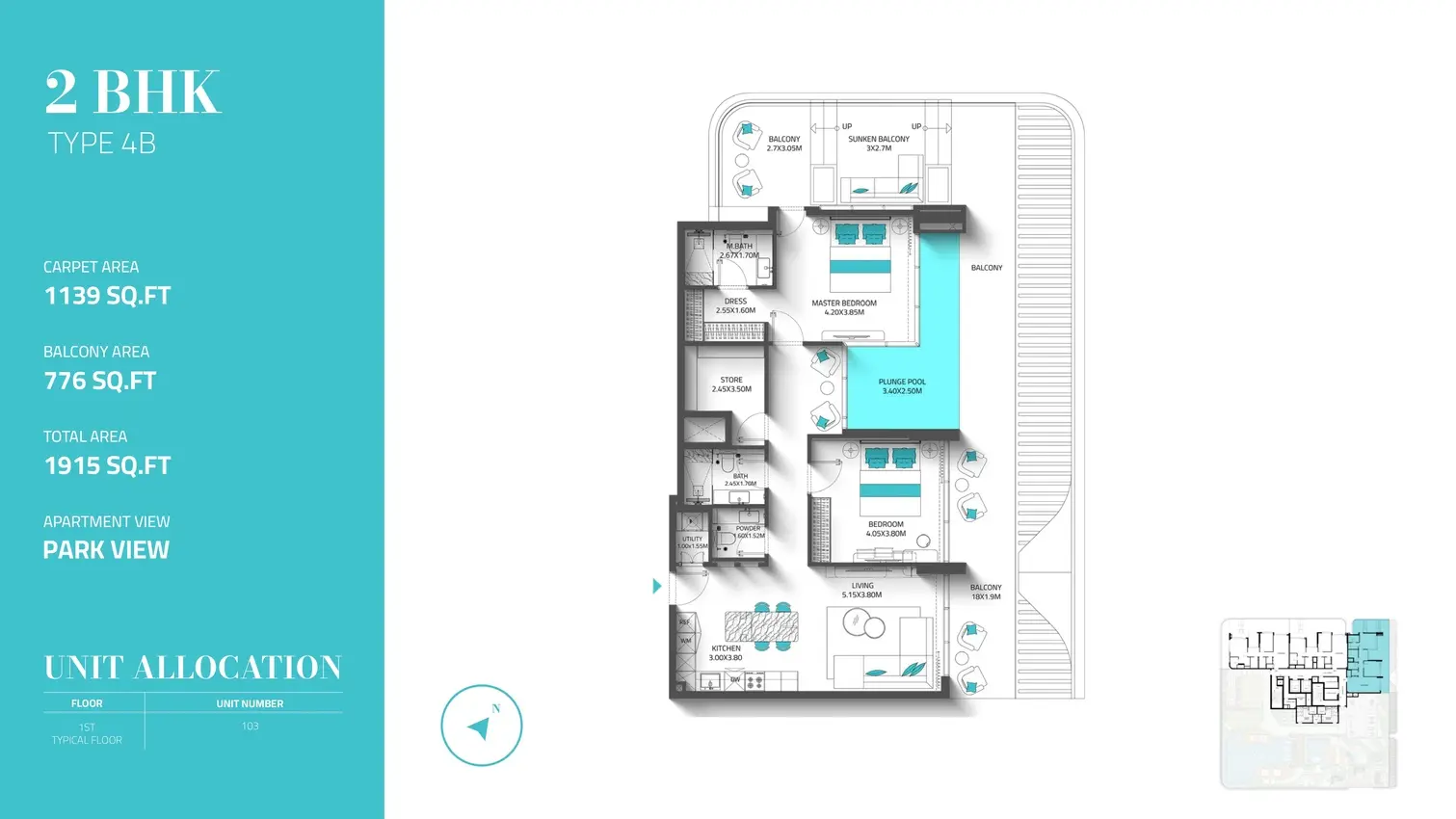 Type 4B floor plan