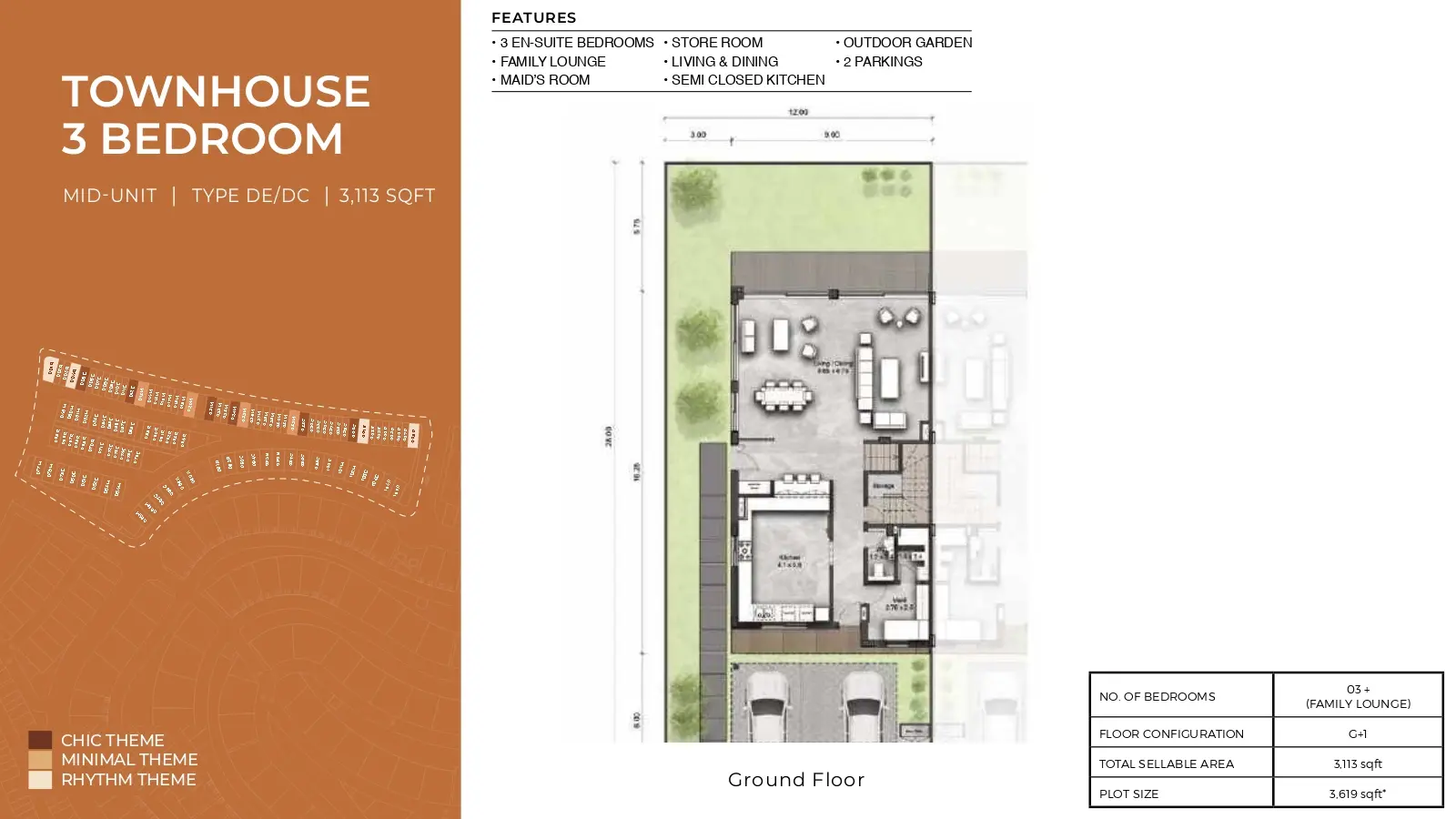 Type  DE/DC floor plan